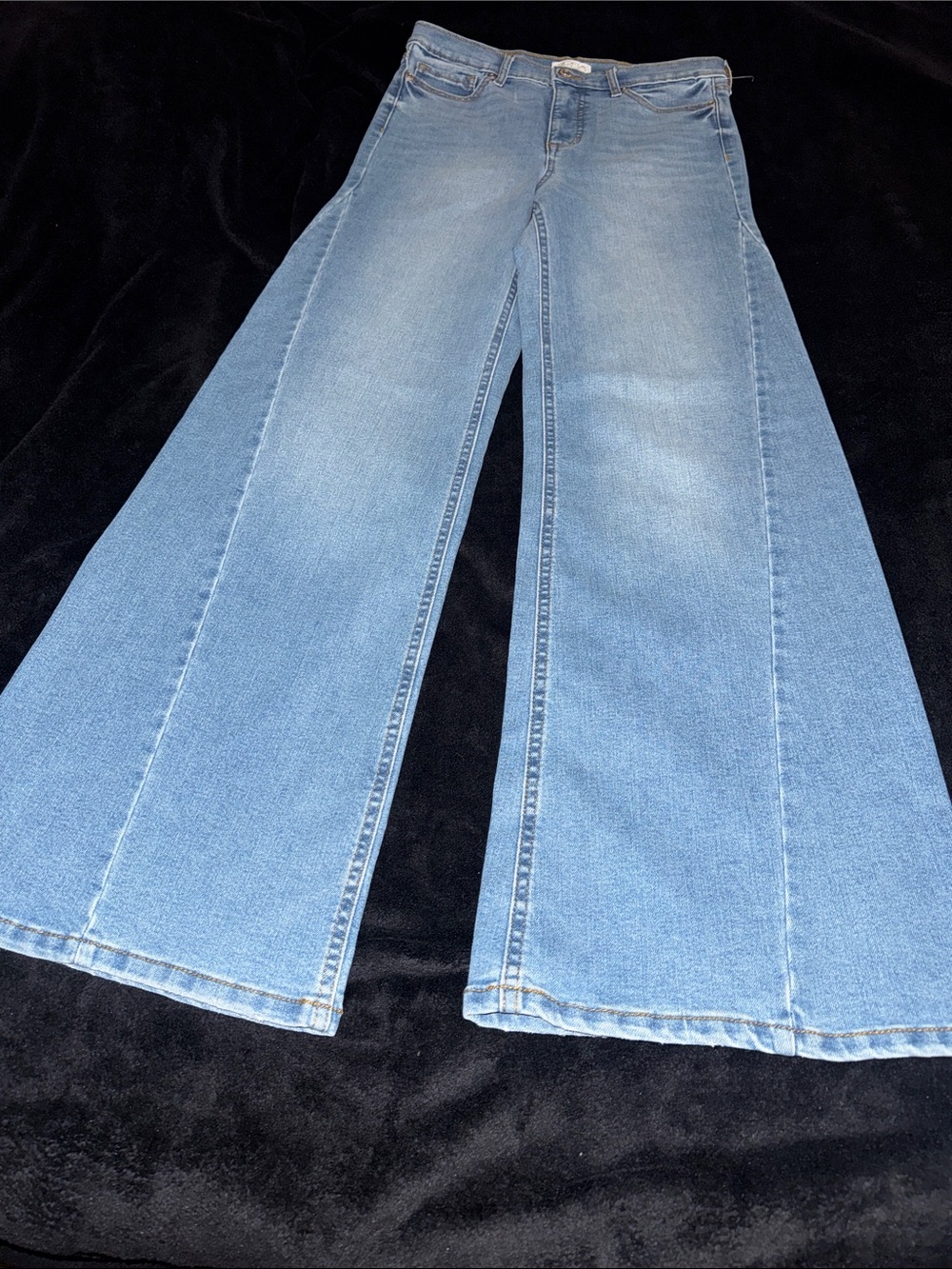 sofia by sofia vergara Light Blue Wide-Leg Flare Jeans